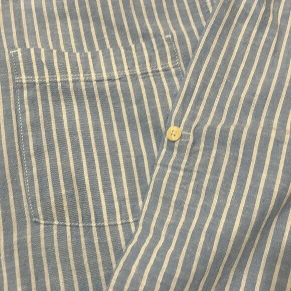 Zara boys pin stripe button down shirt | size 13-14 - Picture 3 of 4